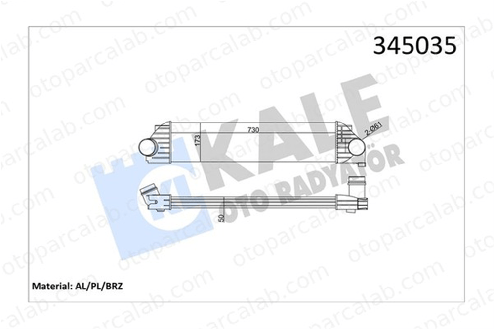 KALE 345035 Turbo Radyatörü OPEL MOVANO B Panelvan/Van MOVANO B Platform şasi 144960015R 4420575