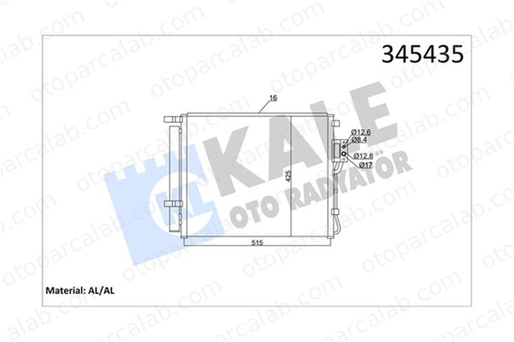 KALE 345435 Klima Radyatörü HYUNDAI SANTA FÉ II 976062B700 976062B750