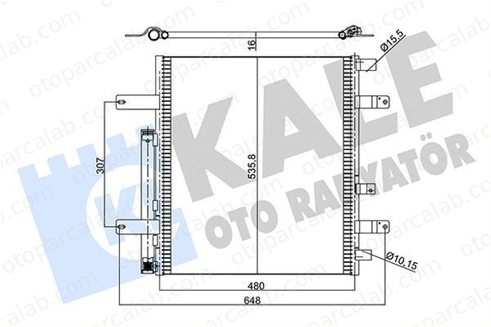 KALE 345535 Klima Radyatörü MERCEDES-BENZ AROCS ACTROS MP4 / MP5 9705000154 A9705000154