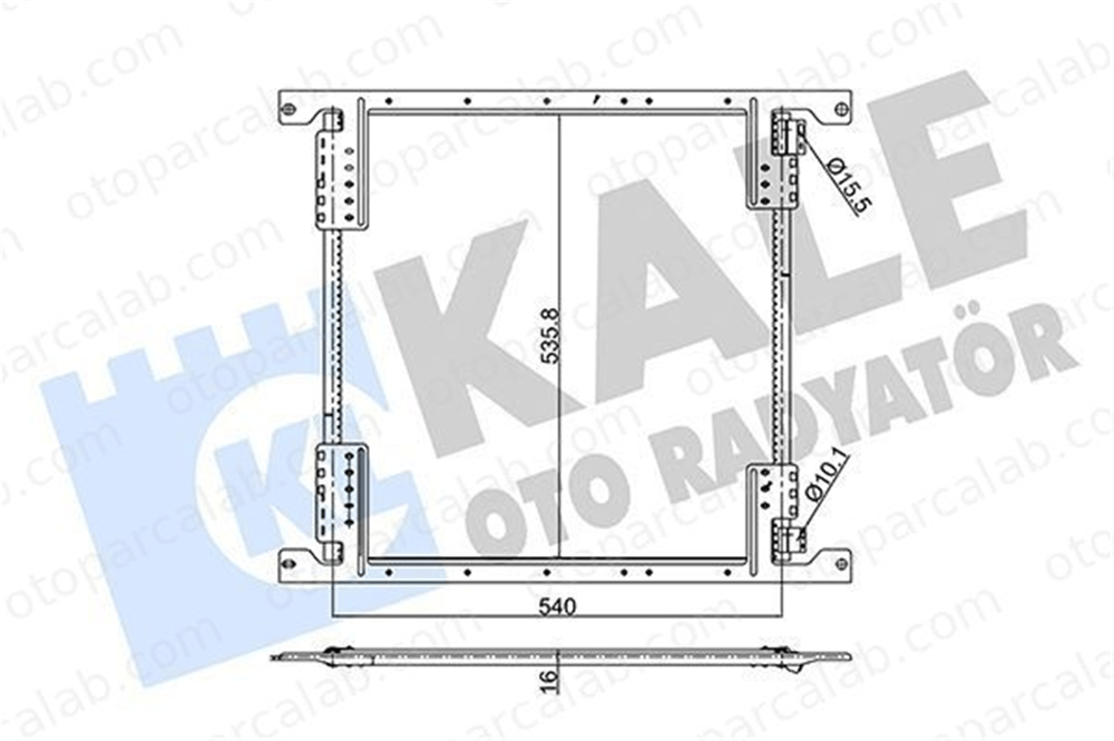 KALE 345540 Klima Radyatörü MERCEDES-BENZ AROCS ACTROS MP4 / MP5 9405000454 A9405000454
