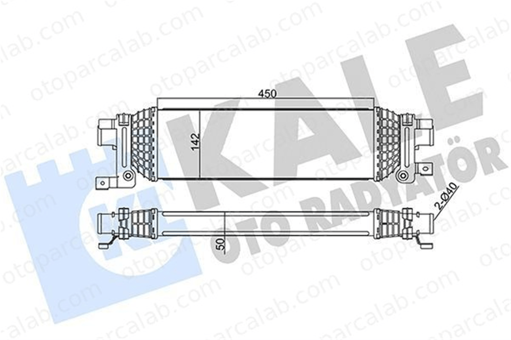 KALE 346800 Turbo Radyatörü FORD FIESTA V FUSION 5S6H9L440AE 1337624