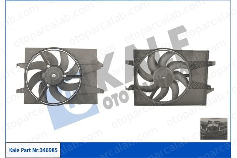 KALE 346985 Radyatör Fan ve Motoru FORD FIESTA V FUSION 4S6H8C607AE 1141507