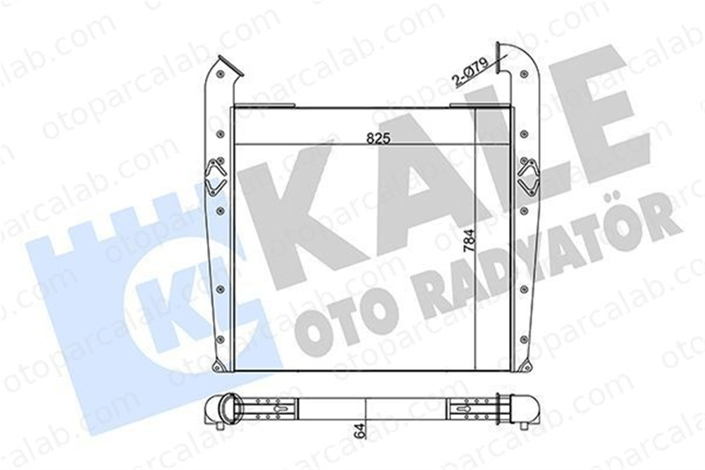 KALE 349320 Turbo Radyatörü SCANIA R II P II 1516492 570472