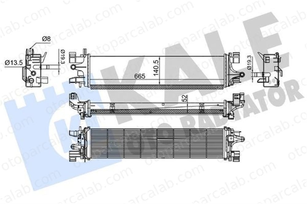 KALE 350805 Turbo Radyatörü FORD KUGA II KUGA II VAN F1F18D048AB 1862383