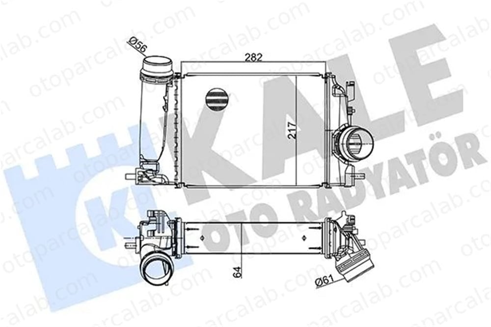 KALE 350980 Turbo Radyatörü RENAULT MEGANE IV Grandtour MEGANE IV Sedan 144614EA0A 144614EA1A