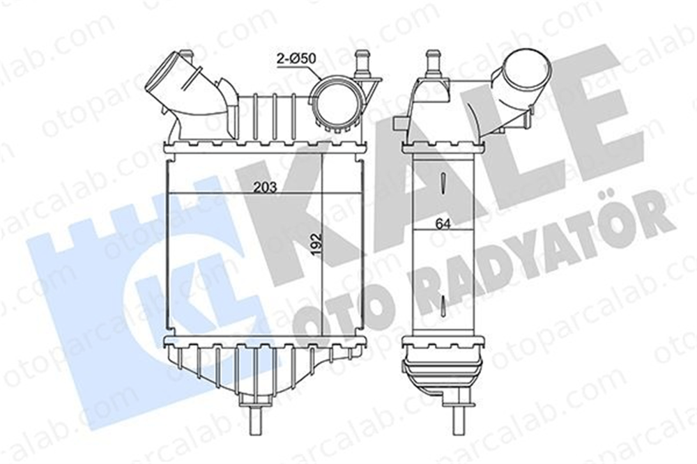 KALE 352350 Turbo Radyatörü FIAT PUNTO PUNTO Kasa/eğik arka 46764253 K46549967