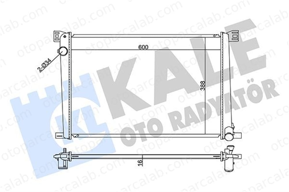 KALE 352570 Su Radyatörü MINI MINI MINI Cabrio 352570 17117535099