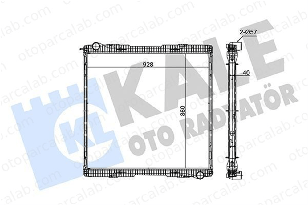 KALE 352830 Su Radyatörü SCANIA R II P II 352830 1776026