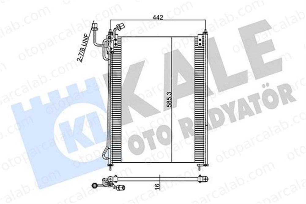 KALE 352855 Klima Radyatörü MERCEDES-BENZ AROCS ACTROS MP4 / MP5 5001254 0005001254
