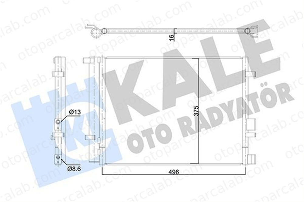KALE 353185 Klima Radyatörü HYUNDAI i20 I 976061J200 976061J210
