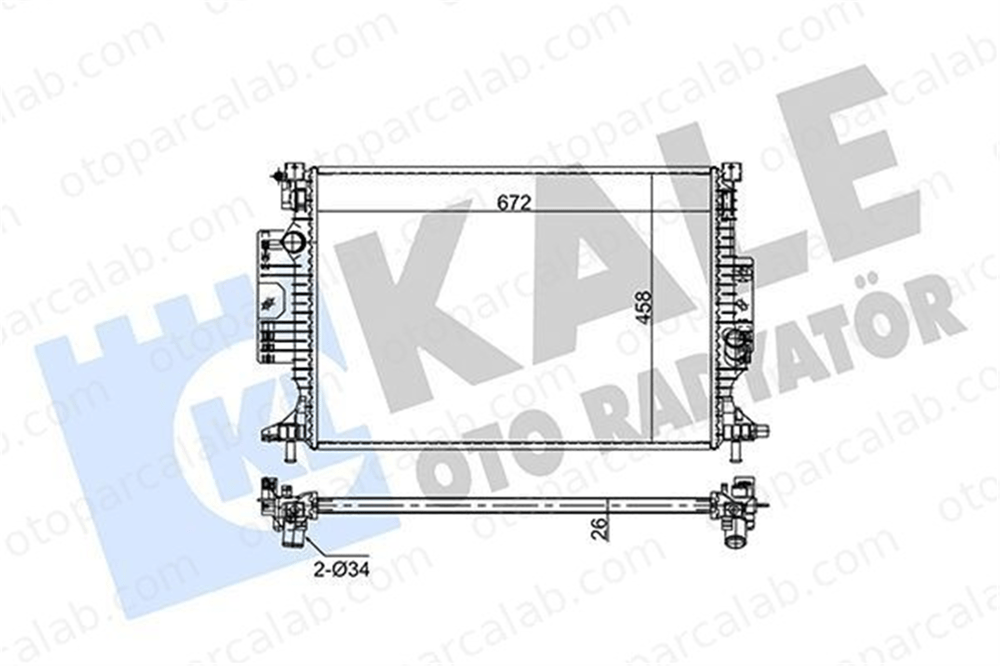 KALE 354265 Su Radyatörü FORD KUGA II KUGA II VAN 354265 1857556