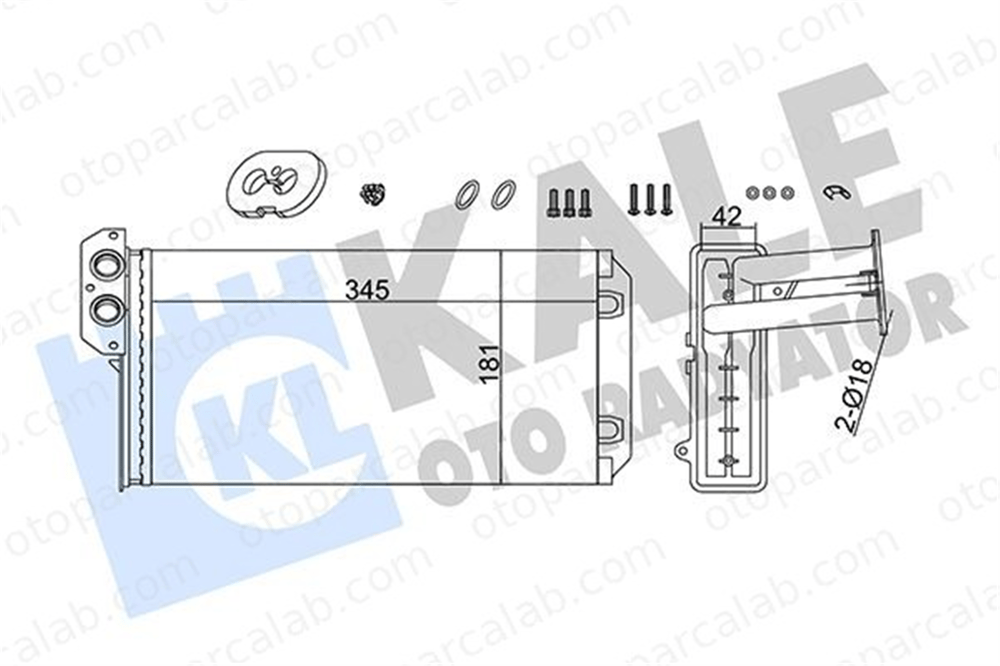 KALE 355280 Kalorifer Radyatörü MERCEDES-BENZ SPRINTER 4-t Panelvan/Van SPRINTER 3-t Panelvan/Van 28358901 0028358901
