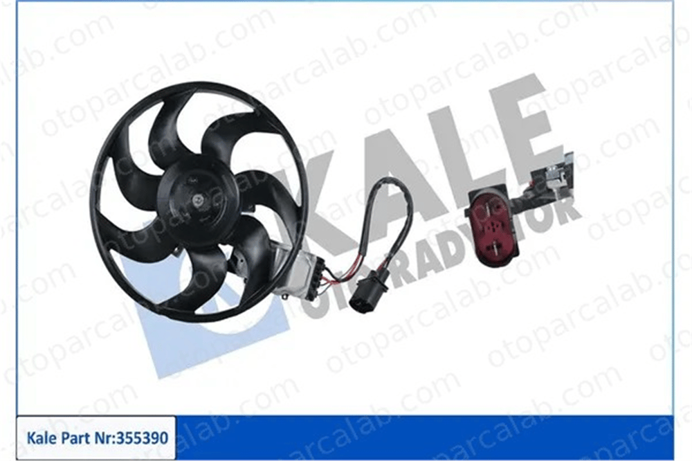 KALE 355390 Radyatör Fan ve Motoru AUDI Q7 PORSCHE CAYENNE 7L0959455F 7L0959455C
