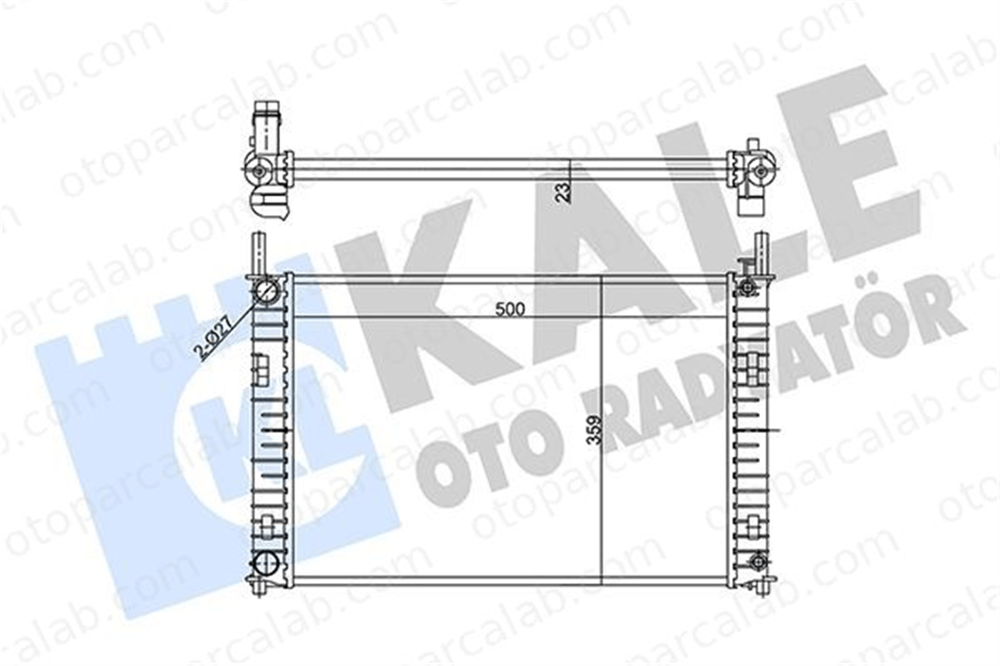 KALE 356885 Su Radyatörü FORD FIESTA V FIESTA V Van 356885 1141491