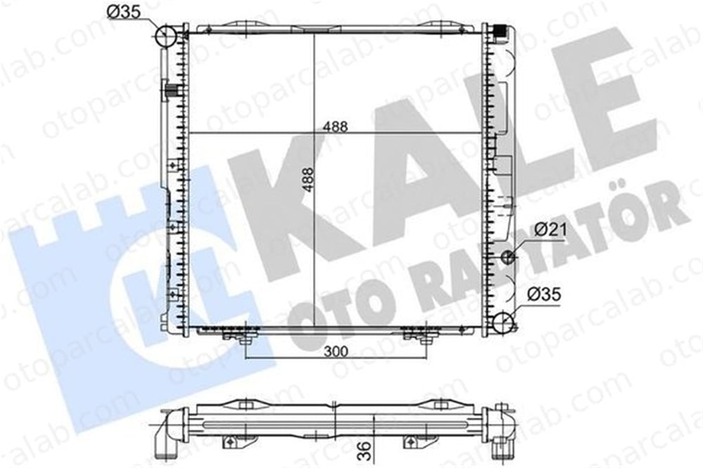 KALE 363890 Su Radyatörü MERCEDES-BENZ 124 Sedan 124 T-Model 363890 1245006203