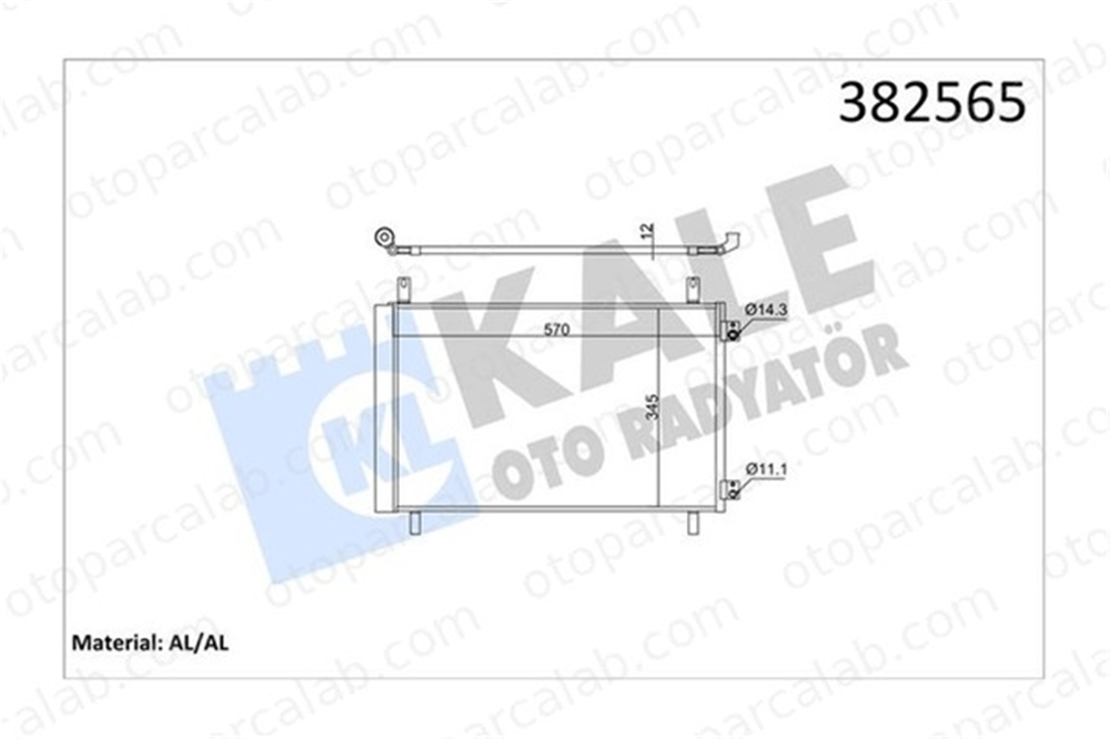 KALE 382565 Klima Radyatörü PEUGEOT 208 II DS DS 3 CROSSBACK 9825371480