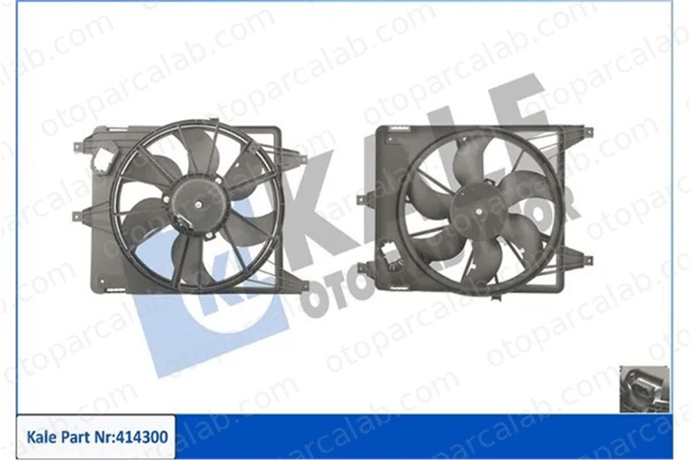 KALE 414300 Radyatör Fan ve Motoru RENAULT KANGOO KANGOO Express 7701051483 7700436917