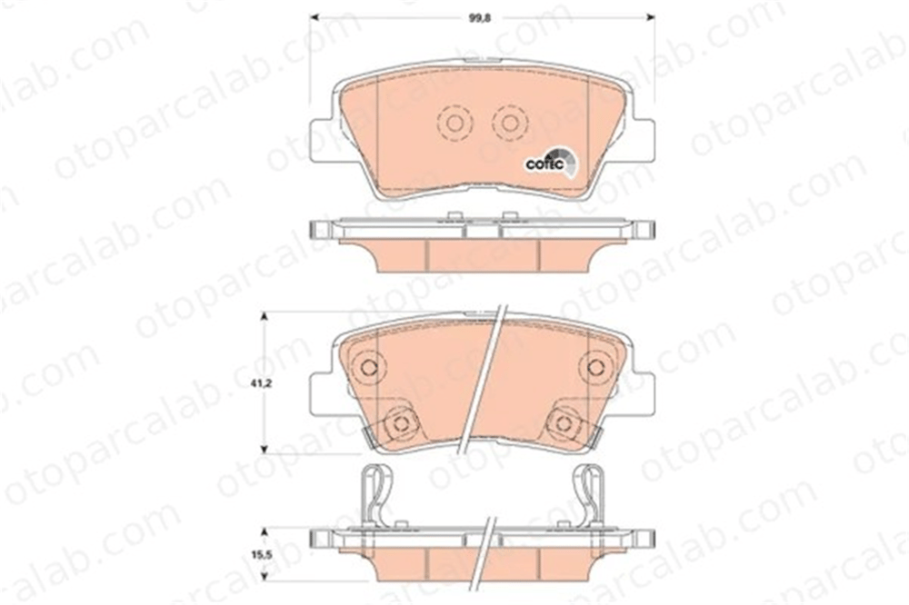 KALE BALATA 25337 157 05 Fren Disk Balata Arka HYUNDAI TUCSON ACCENT IV Sedan GDB3494 583020AA10