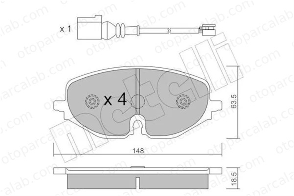 KALE BALATA 26169 189 14 Fren Disk Balata Ön SEAT LEON LEON Sportstourer 5WA698151Q 5WA698151