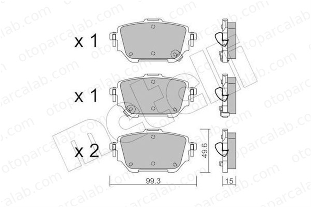KALE BALATA 26236 155 05 MSH KD11 Fren Disk Balata Arka TOYOTA COROLLA Sedan COROLLA Hatchback 446602410 44660D060