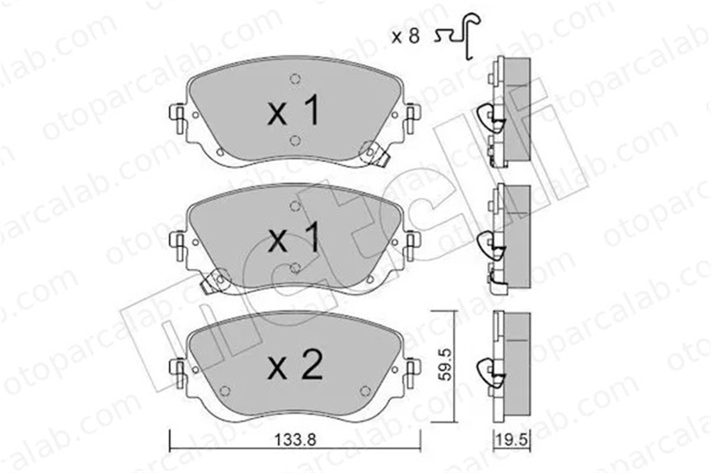 KALE BALATA 26451 M00 01 KD11 Fren Disk Balata Ön FIAT TIPO Hatchback TIPO Sedan 77368941