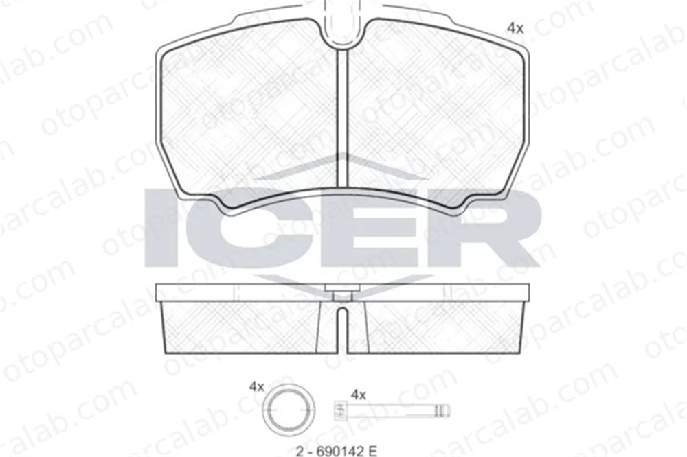 KALE BALATA 29123 203 24KD20 Fren Disk Balata Arka IVECO DAILY III Panelvan/Van DAILY III Platform şasi 2991667 42470841