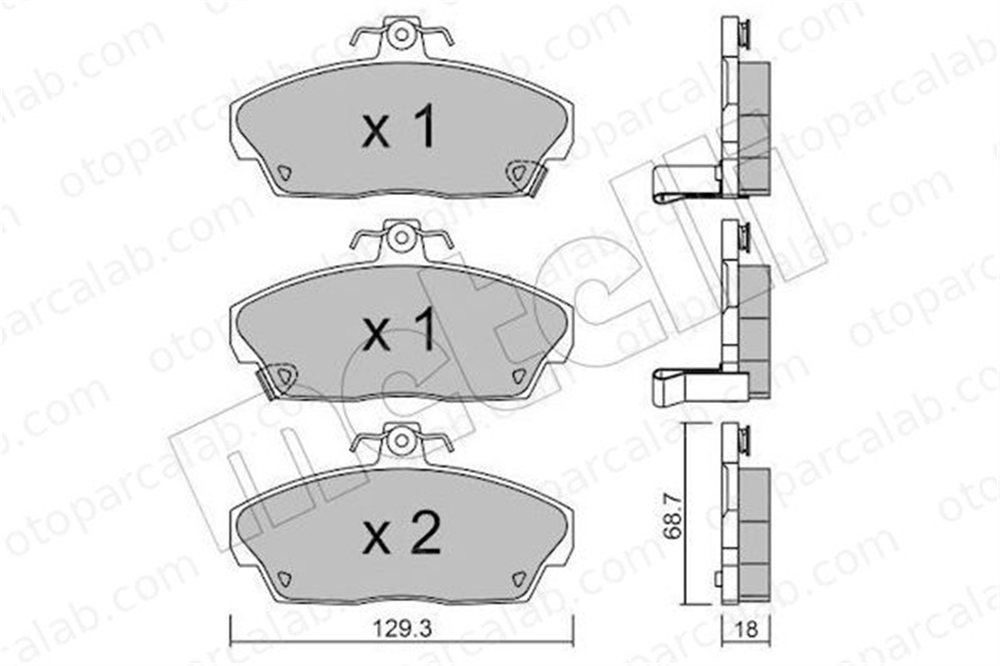 KALE BALATA KL682/1 174 04 Fren Disk Balata Ön ROVER 200 II Hatchback 400 II 45022ST3E10 45022SK3E00