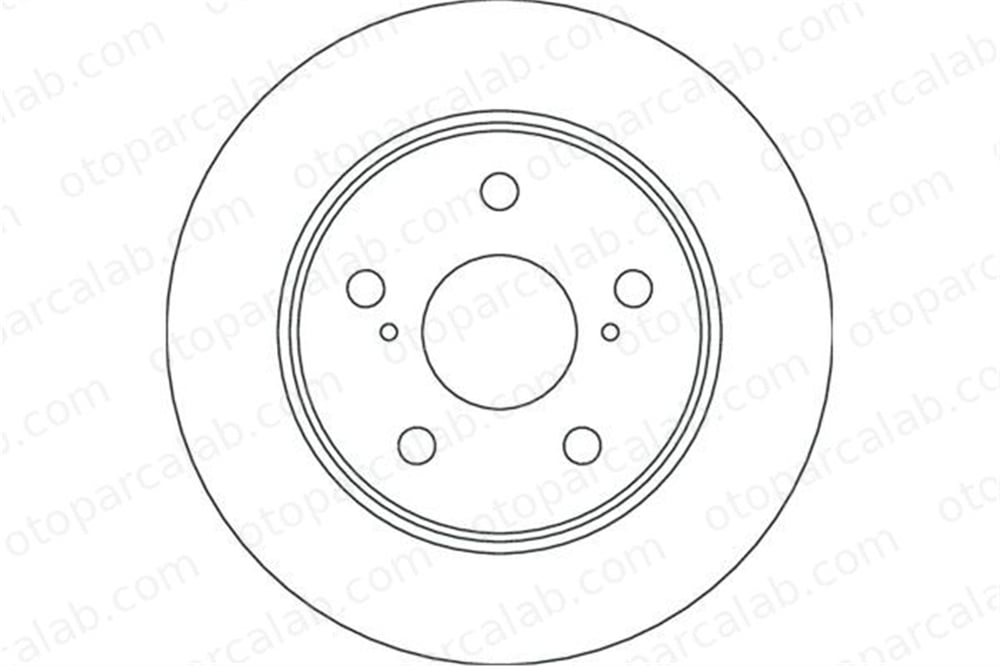 KALE BALATA TFD00794 Fren Disk Ayna Arka Sağ ve Sol TOYOTA COROLLA Hatchback COROLLA Station wagon 4243102320 T424310232