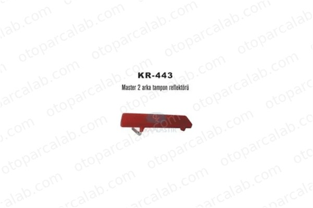 KAYA PLASTIK 443 Tampon Reflektörü Arka Sağ veya Sol KAYA PLASTİK 443 OPEL MOVANO A Panelvan/Van RENAULT MASTER II Minibüs/Otobüs 7700353184 6000618546