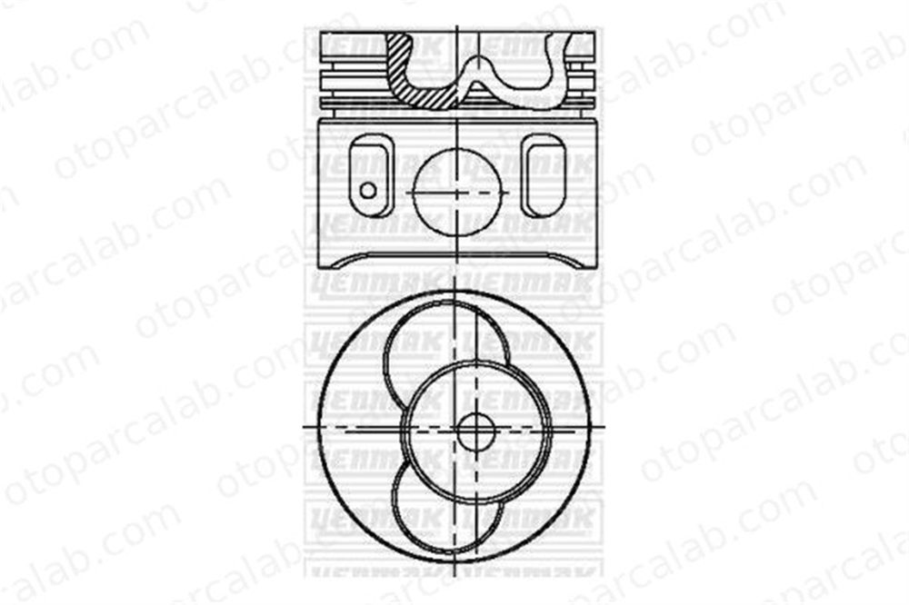KING PISTON 17-7050843 Piston (81.51MM-0.50) VW LT 28-35 II Minibüs/Otobüs LT 28-46 II Panelvan/Van 74107065AA 74107103AA
