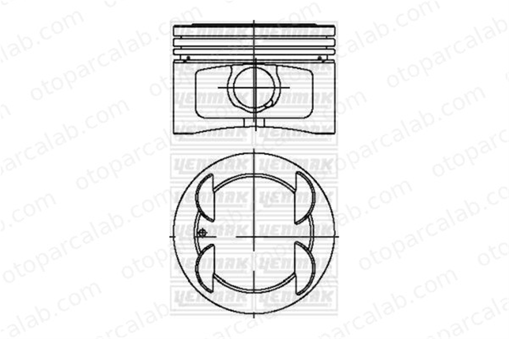 KING PISTON 18-2010842 Piston (80.40MM-0.50) FIAT MAREA BRAVA 71729233 71729231