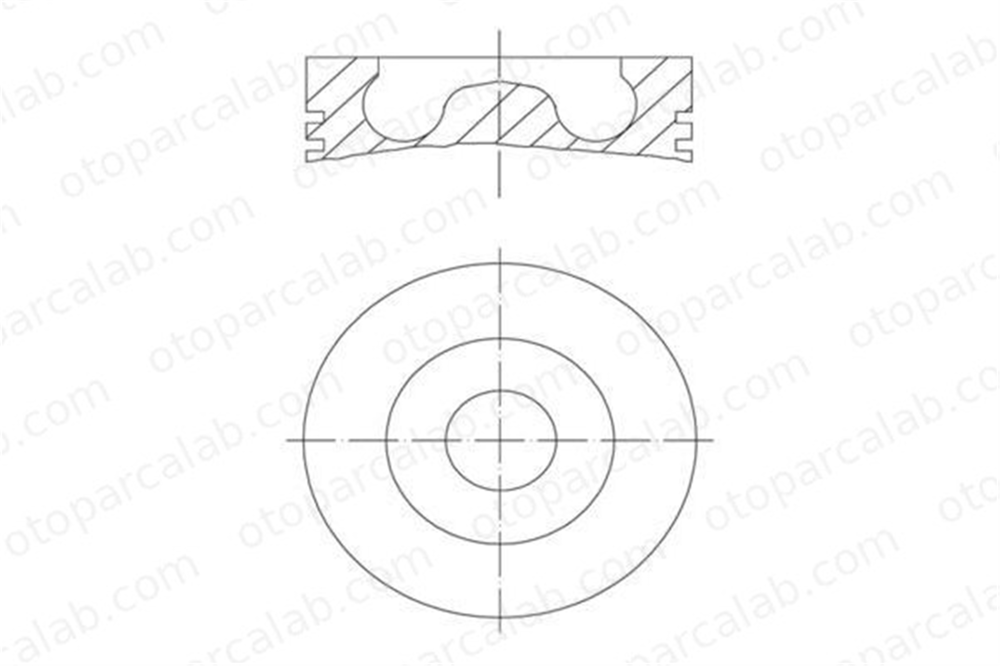 KING PISTON 18-2550240 Piston (89.90MM-STD) FORD TRANSIT Panelvan/Van TRANSIT Minibüs/Otobüs 8770905STD 1309103