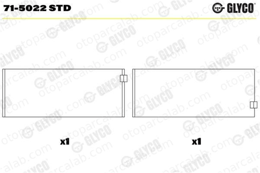 KOLBENSCHMIDT 37058620 Kol Yatak (0.50) SEAT LEON AUDI A3 Sportback 79532600