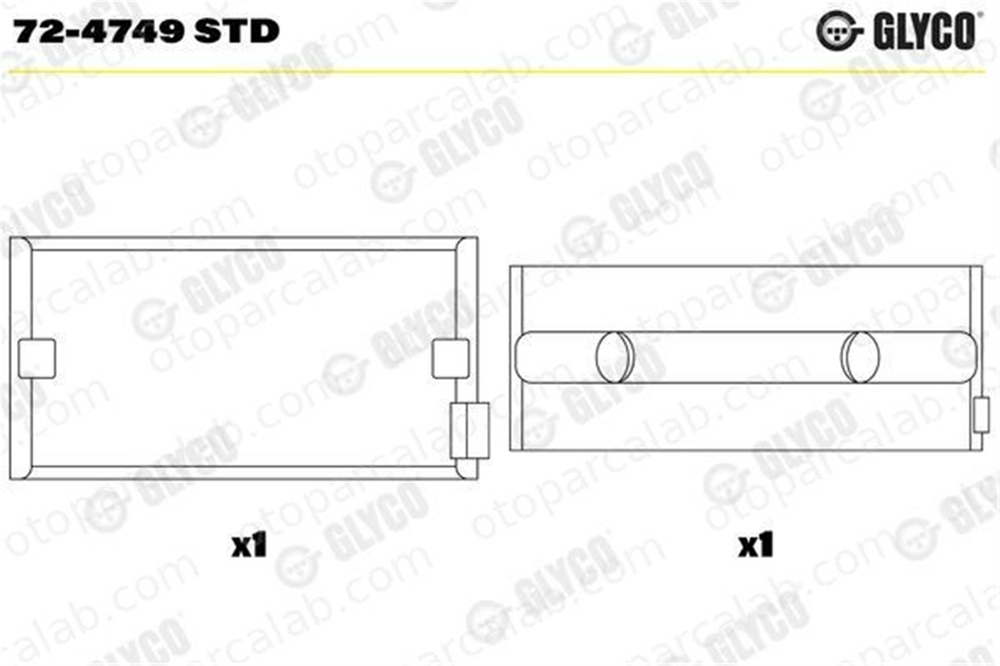 KOLBENSCHMIDT 79435600 Ana Yatak (STD) MAN TGL II TGM II 51011130129 51011130130