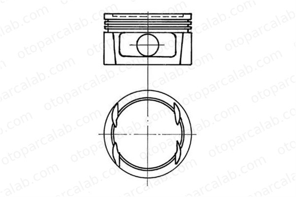 KOLBENSCHMIDT 91023700 Piston (86.00MM-STD) OPEL KADETT E Hatchback LADA 110