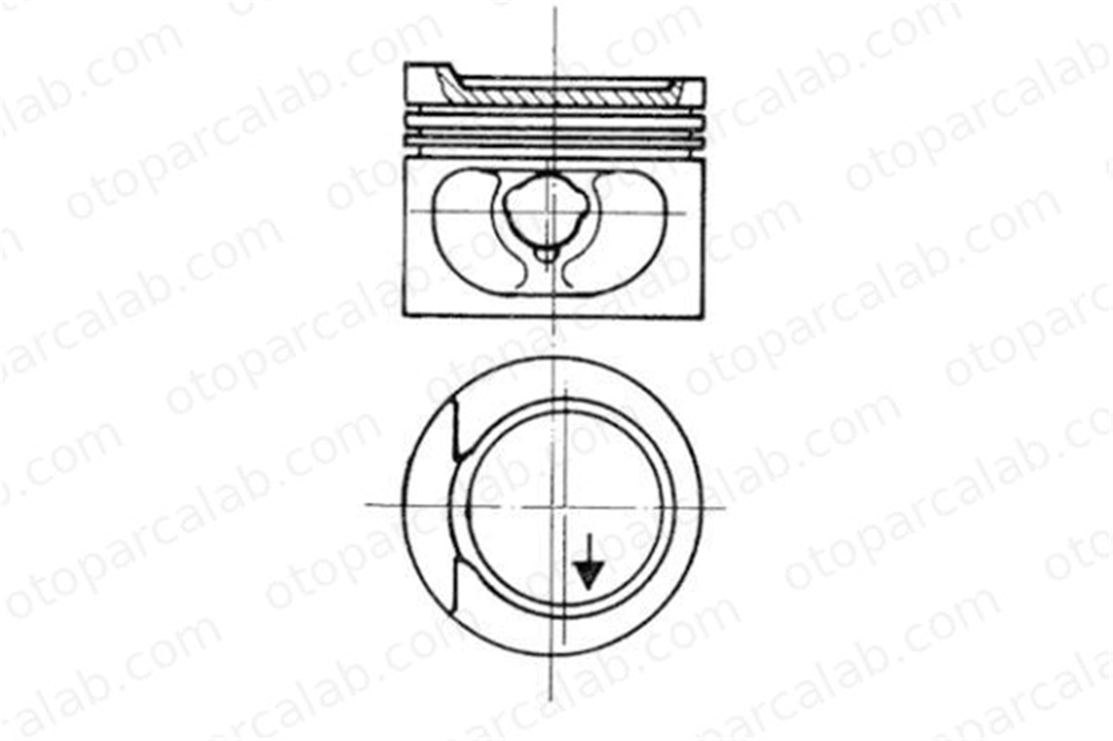 KOLBENSCHMIDT 93872600 Piston (81.01MM-STD) VW GOLF II SEAT TOLEDO I 26107065M 26107103A