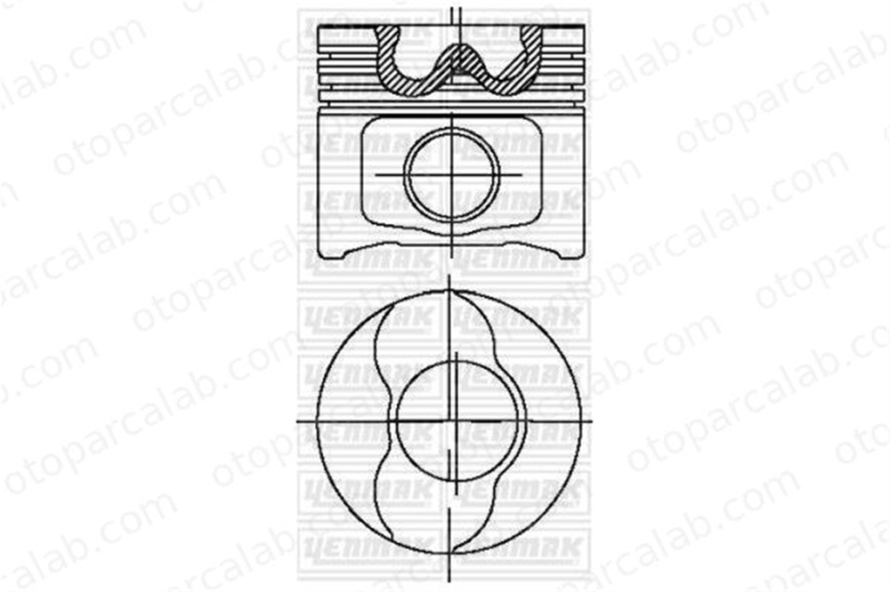 KONEKS 209393 Piston (82.00MM-0.60) ALFA ROMEO 156 156 Sportwagon 4281-060