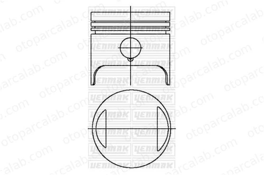 KONEKS 209602 Piston (84.00MM-0.40) FIAT 131 ARGENTA 4359786 5880748