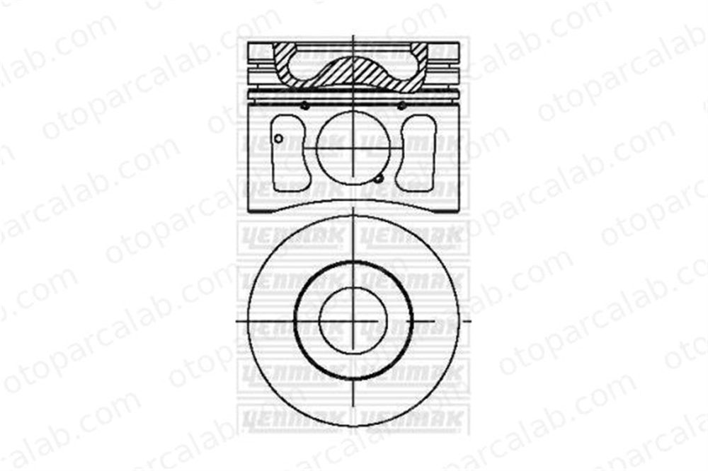 KONEKS 211252 Piston (86.01MM-0.50) FORD TRANSIT Minibüs/Otobüs TRANSIT Panelvan/Van 4253-050