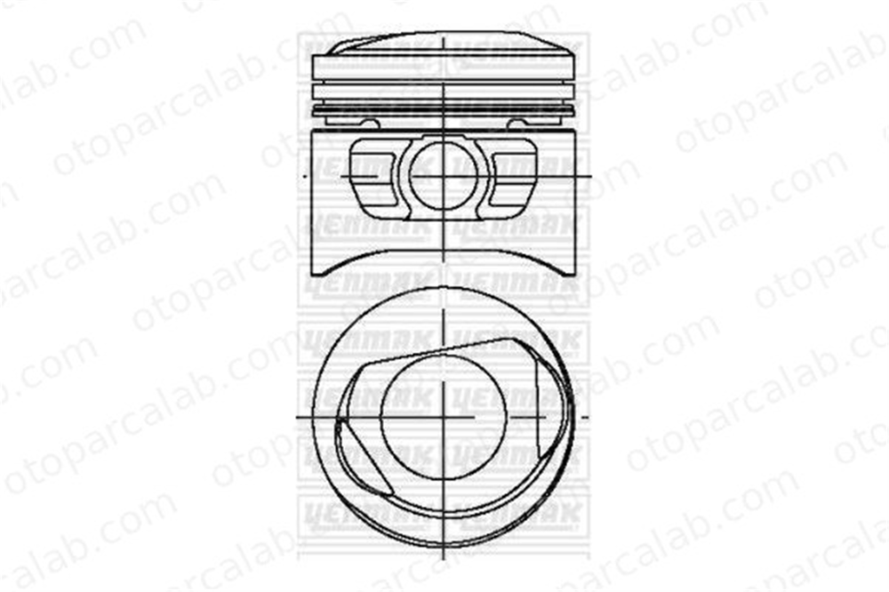 KONEKS 212362 Piston (80.47MM-0.50) FORD ORION II ESCORT III 4031050 6166688