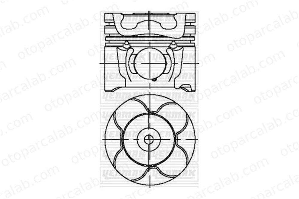 KONEKS 229393 Piston (75.00MM-0.60) PEUGEOT PARTNER Kasa/büyük limuzin CITROËN BERLINGO Kasa/büyük limuzin 4498-060