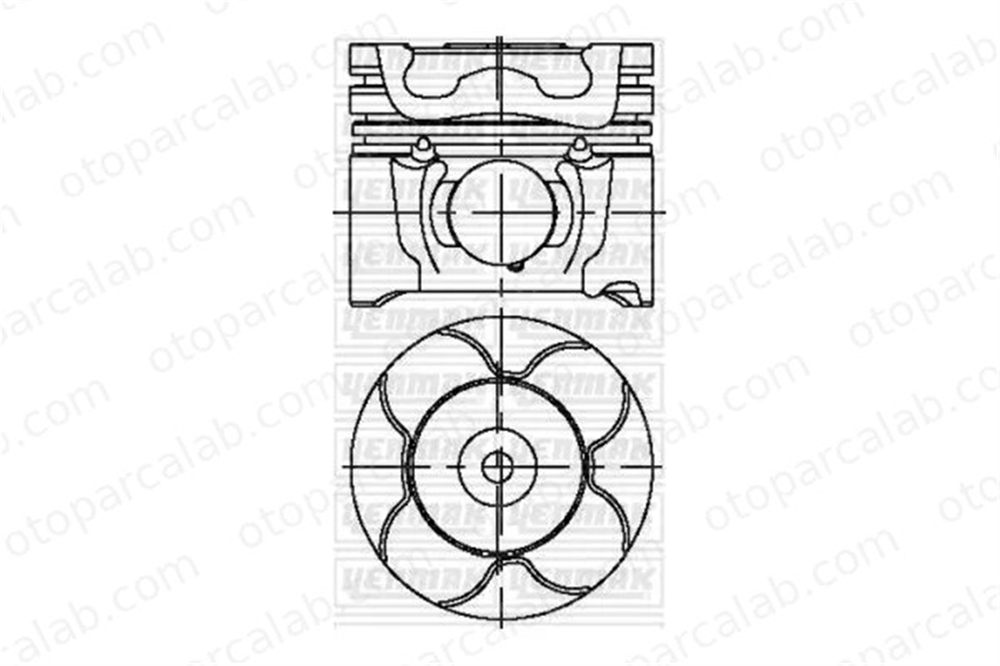 KONEKS 229434 Piston (75.00MM-0.40) PEUGEOT PARTNER Kasa/büyük limuzin CITROËN BERLINGO Kasa/büyük limuzin 7M5Q6110AA 628V1