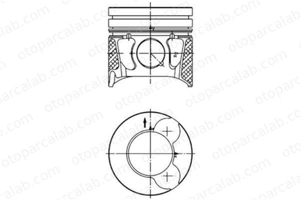 KONEKS 230120 Piston (85.00MM-STD) CITROËN C4 Coupe C4 I 628R1 628S9