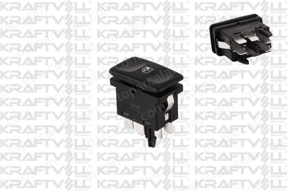 KRAFTVOLL 04050093 Cam Açma Düğmesi Ön Sağ VW GOLF II SEAT CORDOBA 191959855 19195985501C