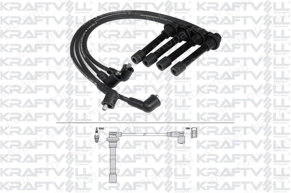 KRAFTVOLL 05070329 Buji Kablosu HONDA CIVIC VI Fastback CIVIC IV Hatchback 32700P0AA00 32722P03000