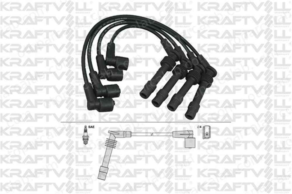 KRAFTVOLL 05070352 Buji Kablosu OPEL ASTRA F COMBO Kasa/büyük limuzin 1612657 90443584