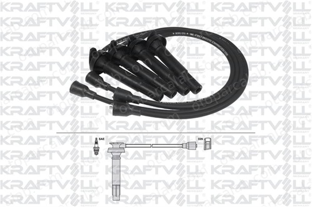 KRAFTVOLL 05070367 Buji Kablosu SUBARU IMPREZA Sedan IMPREZA Station wagon 22451AA661 22451AA710