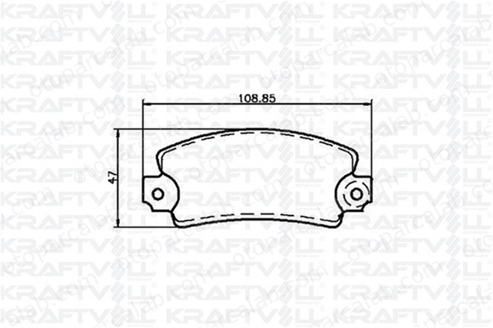 KRAFTVOLL 07010003 Fren Disk Balata Ön RENAULT 12 12 Variable 7701201095 7701201309