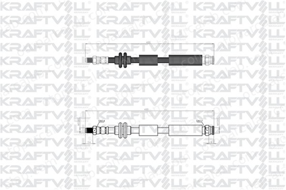 KRAFTVOLL 07080062 Fren Hortumu Ön Sağ veya Sol FIAT TIPO Hatchback TIPO Station wagon 52045000 52044965