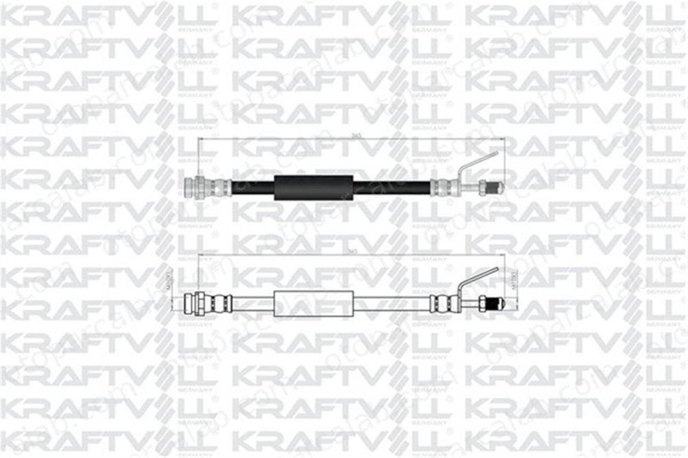 KRAFTVOLL 07080143 Fren Hortumu Ön Sağ veya Sol FORD TRANSIT V363 Platform şasi TRANSIT V363 Panelvan/Van BK212078AA 1763948